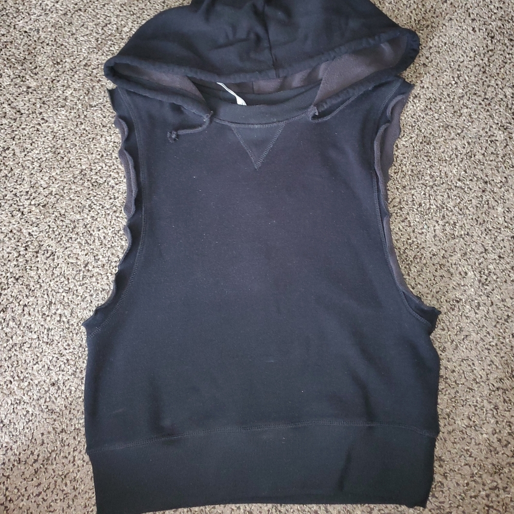 Free People sleeveless hoodie
